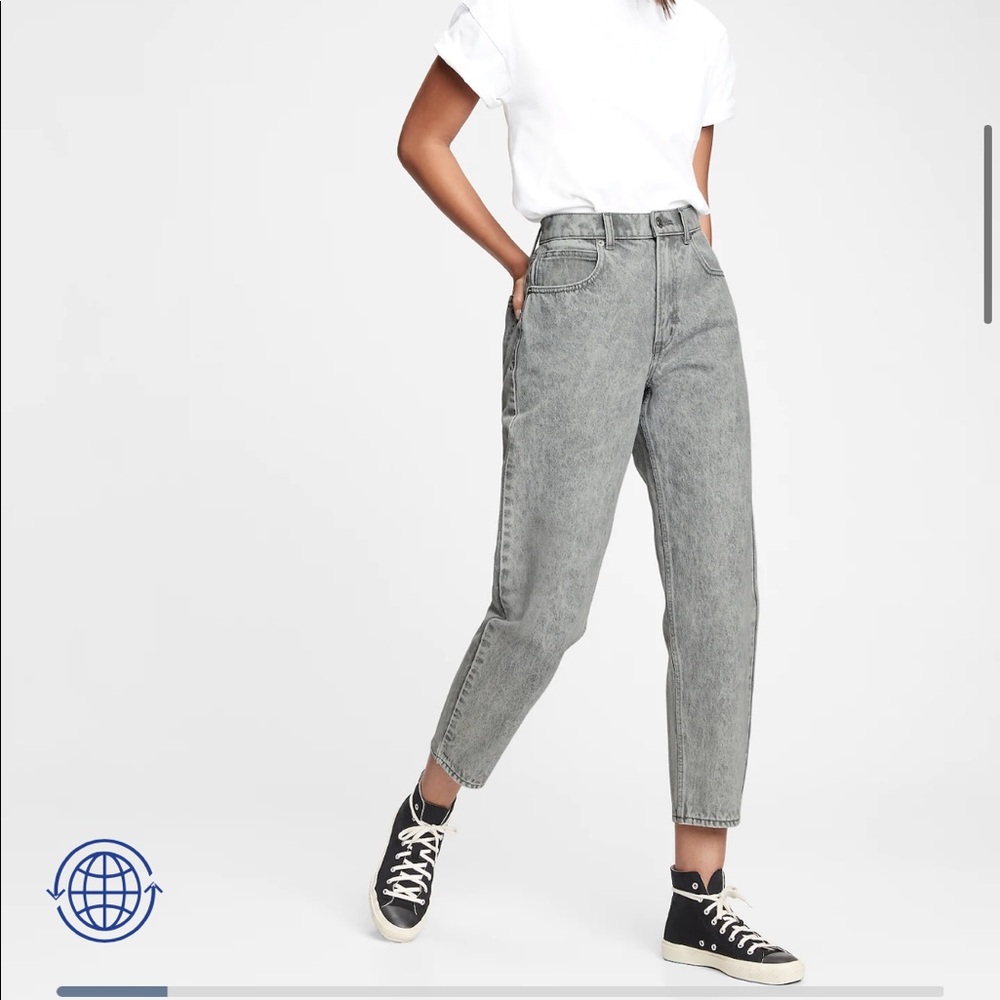 Gap High Rise Barrel Jean